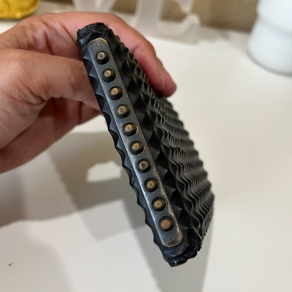 MCM BLACK LEATHER BIFOLD MENS WALLET - Picture 3 of 12